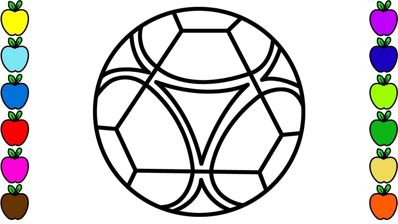Download Learn Colors By Drawing and Coloring Soccer Ball ...