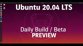 Ubuntu 20.04 LTS focal fossa - beta/daily build preview (EN)