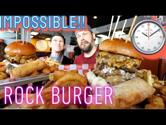 ROCK BURGER CHALLENGE | NIAGARA FALLS | SPEED RECORD??? | MOLLY SCHUYLER ~ DAN KENNEDY | MOM VS FOOD