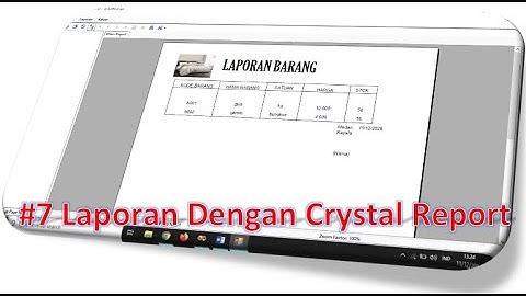 #7 Laporan Crystal Report | Project Penjualan Sederhana Visual Studio 2008 dengan Database MySQL