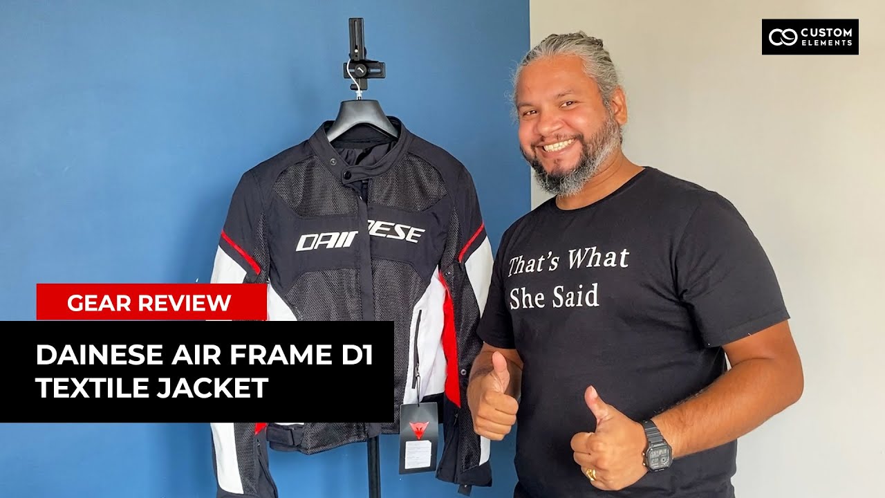 Dainese Air Frame D1 Jacket Gear Review #customelements #dainese - YouTube