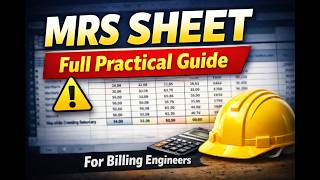 How to Prepare MRS Sheet in Excel | Material Reconciliation Step by Step Guide