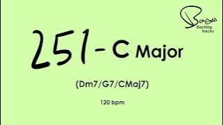 251 C  Major Jazz Backing Track - 120 bpm
