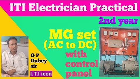 MG Set ( AC to DC) with control Panel | #acmotor  | #dcgenerator | #motorgenerator