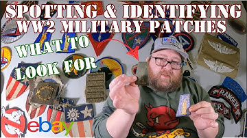 How to spot and identify authentic WW2 US military patches to resell/collect on eBay!!