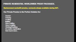 Worldwide Socks4/5 Proxies Service