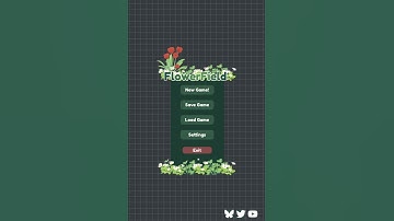 Main Menu Redesign (Progress!) #indiegame #solodev #devlog #gardengame