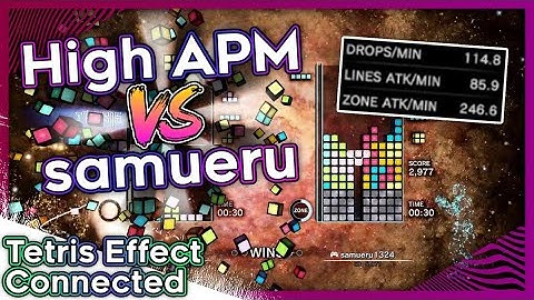 Tetris Effect Connected: High APM Match vs. samueru!