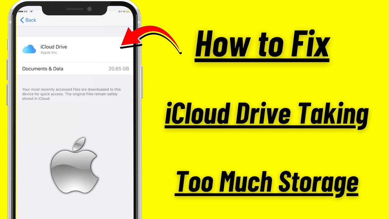 how-to-fix-icloud-drive-taking-up-too-much-space-on-iphone-youtube