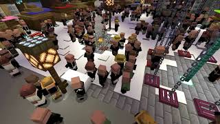 Adventní trhy na Alšově náměstí v Minecraftu