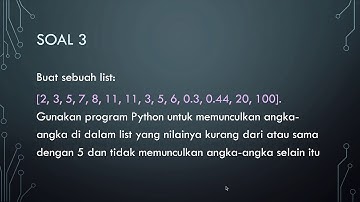 Tugas dasar dasar python soal 3