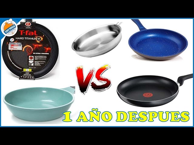 Cual es mejor después de 1 año, Flavor stone, jade cook, T-Fal, Acero inoxidable, hard titanium | Chef Roger Oficial