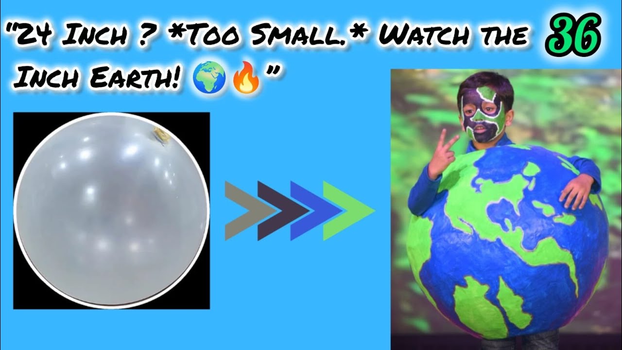 “36 Inch Balloon Earth Costume | DIY Globe 🌍”