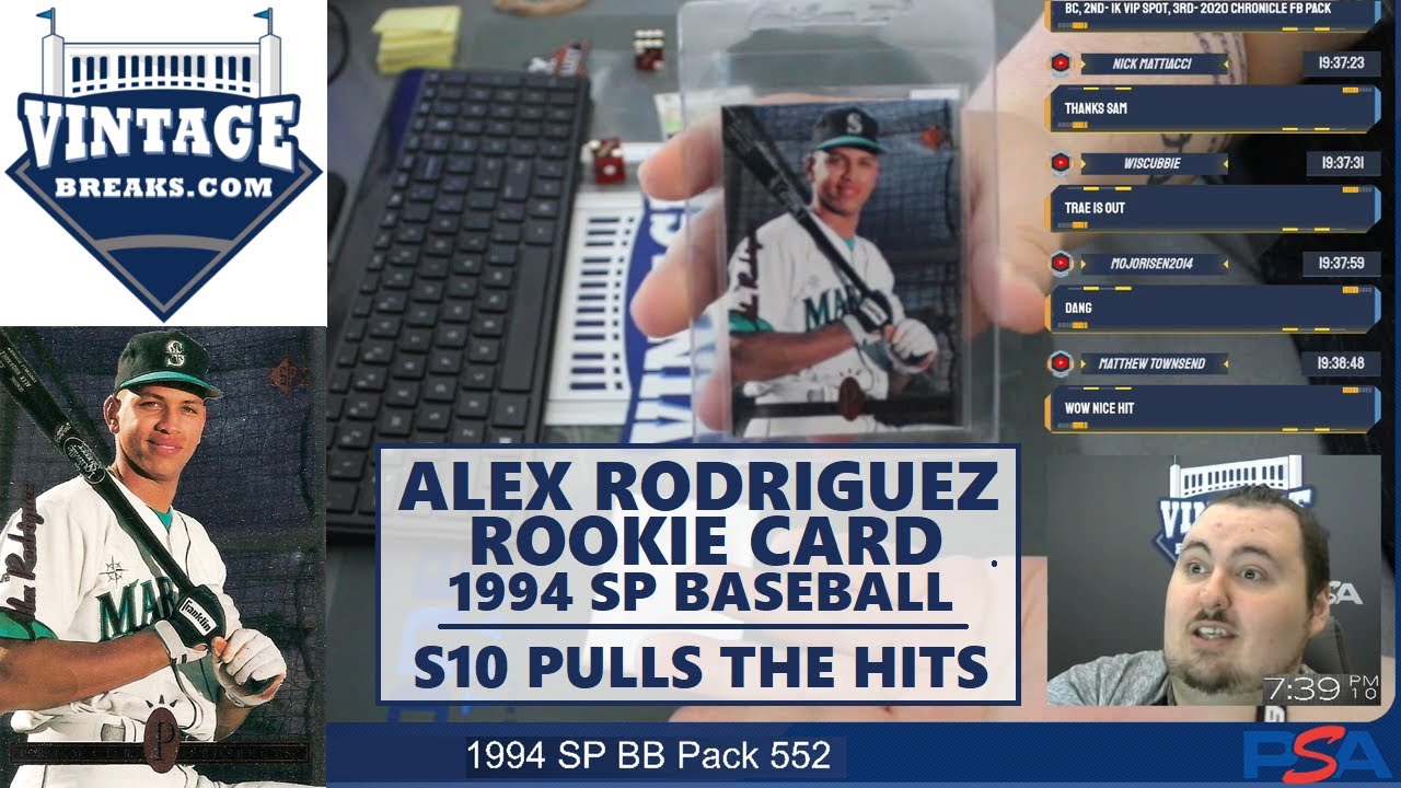 VINTAGE BREAKS - 1994 SP Baseball Pack Break with Alex Rodriguez Rookie -  YouTube
