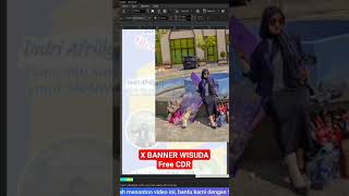 Desain X Banner Ucapan Wisuda - Free CDR