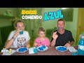 24 HORAS COMIENDO AZUL  All Day Eating Blue Food Challenge Enreda2