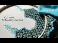 How to cut work soldering iron embroidery design machine embroidery  applique