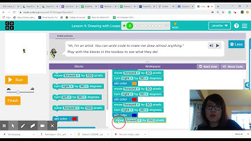 Code.org Course F Lesson 4 - Drawing with Loops