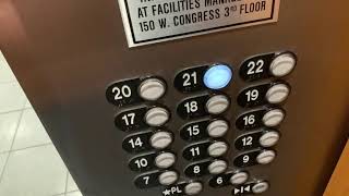 4K-60: FAST ThyssenKrupp (fmr Dover) High-Speed Main Elevators/Lifts @ 33 N Stone Ave Tucson AZ