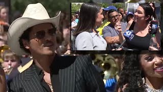'He's such a legend': Fans celebrate Bruno Mars street renaming in Las Vegas