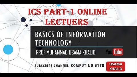 Computer & its Functions | Lecture # 1 | Basics of Information Technology