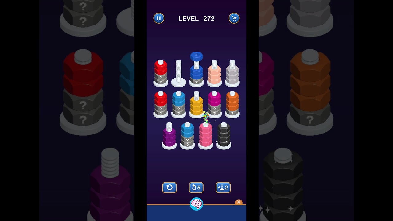 Lv 272 Nut Sort Puzzle - Color Sort (Guru Game) 