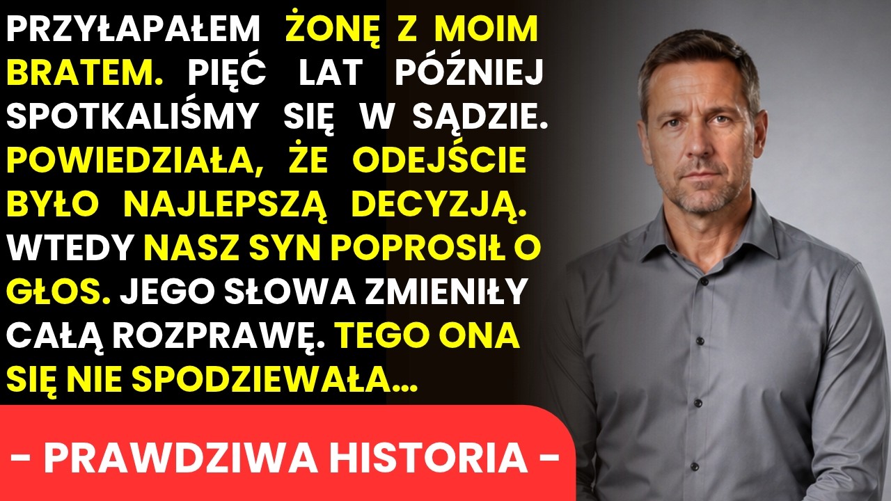 Stałem w sali sądowej, a mój ośmioletni syn właśnie powiedział sędzi, że jego matka od miesięcy uczyła go kłamstw o mnie. Zanim zdążyłem cokolwiek poczuć, dodał coś, co sprawiło, że twarz jego...