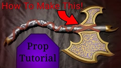 How to Make a GOLDEN BATTLE AXE - Prop Tutorial