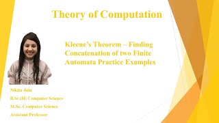 L - 3.9 : How to Find Concatenation of Two Finite Automata | TOC Lecture with Solved Example
