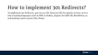 Implementing 301 Redirects For Seo Custom Wordpress Development Singapore