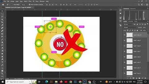Easily Rotate Objects around Circle in photoshop 2023 | Photoshop Shorts Tutorial