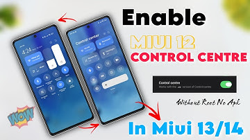 ENABLE Miui 13 Old Control Centre In Miui 13/14 - Without Root & No Apk 🔥 Miui 12 Control Centre ✅