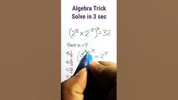 Algebra (बीजगणित) Trick in Hindi | Algebraic Expression| Math Tricks |#shorts