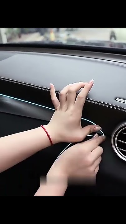 Неоновая нить для подсветки салона автомобиля - YouTube