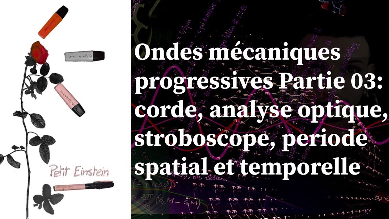 Ondes mécaniques progressives Partie 03 analyse optique, stroboscope
