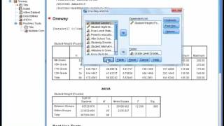 Week 12: How to Conduct ANOVA and Post Hoc Analysis in SPSS Significant Situation