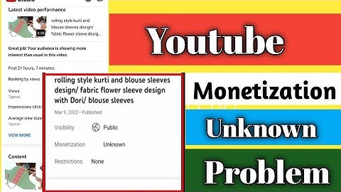 YouTube Monetization Unknown Problem  2022 | Monetization Unknown Problem On YouTube In Hindi|یوٹیوب