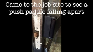 Adams Rite push paddle repair Prime Locksmith Weymouth MA