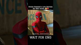 Peter Was Happy Before No Way Home 🥺💔 #marvel #avengers #mcu #mcuedits #spiderman #sad #shorts