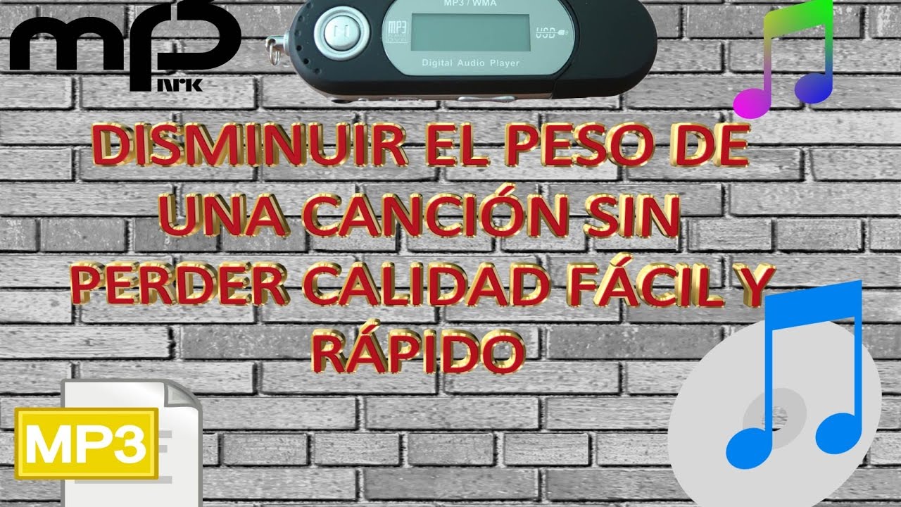 como bajar de peso un archivo de audio
