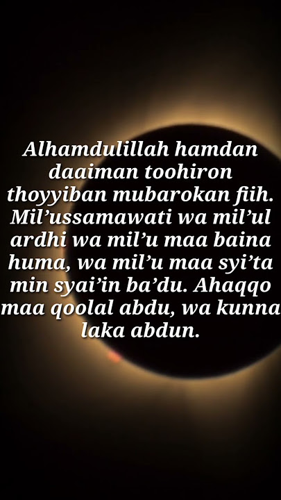 doa gerhana bulan