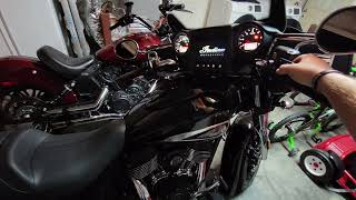 2022 Indian Chieftain with Tab Performance B.A.M. stick exhaust pipes with zombie baffles