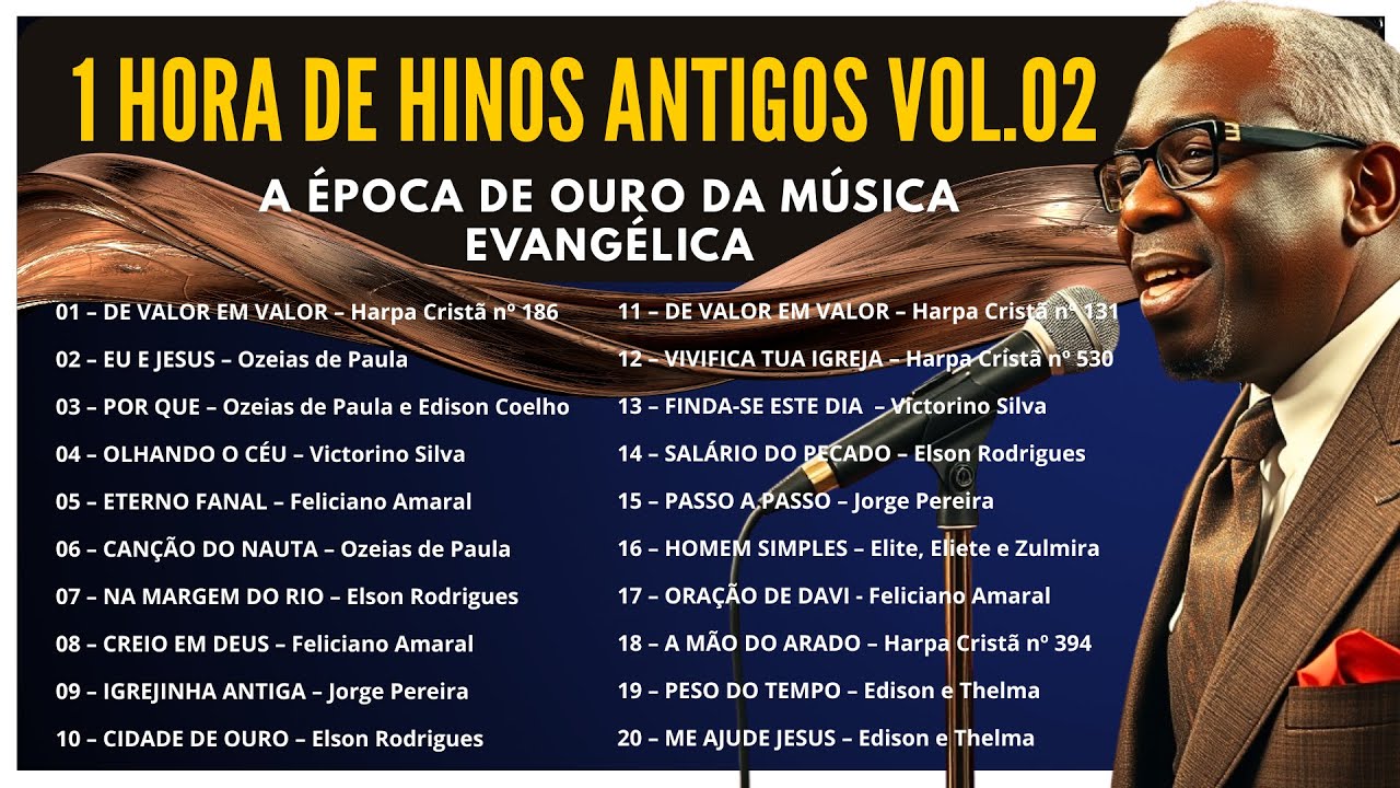 1 HORA DE LOUVORES ANTIGOS com LETRA | VOL 02 | Releituras do PASSADO EDIFICANDO O SEU PRESENTE.