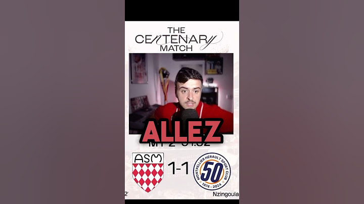 BUT À LA DERNIÈRE MINUTE DE MONACO CONTRE MONTPELLIER pour le match du centenaire 💯 #asmmhsc #foot