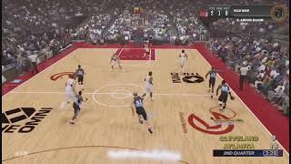 Shawn Bradley ASSAULTS the Cleveland Cavaliers (colorized)