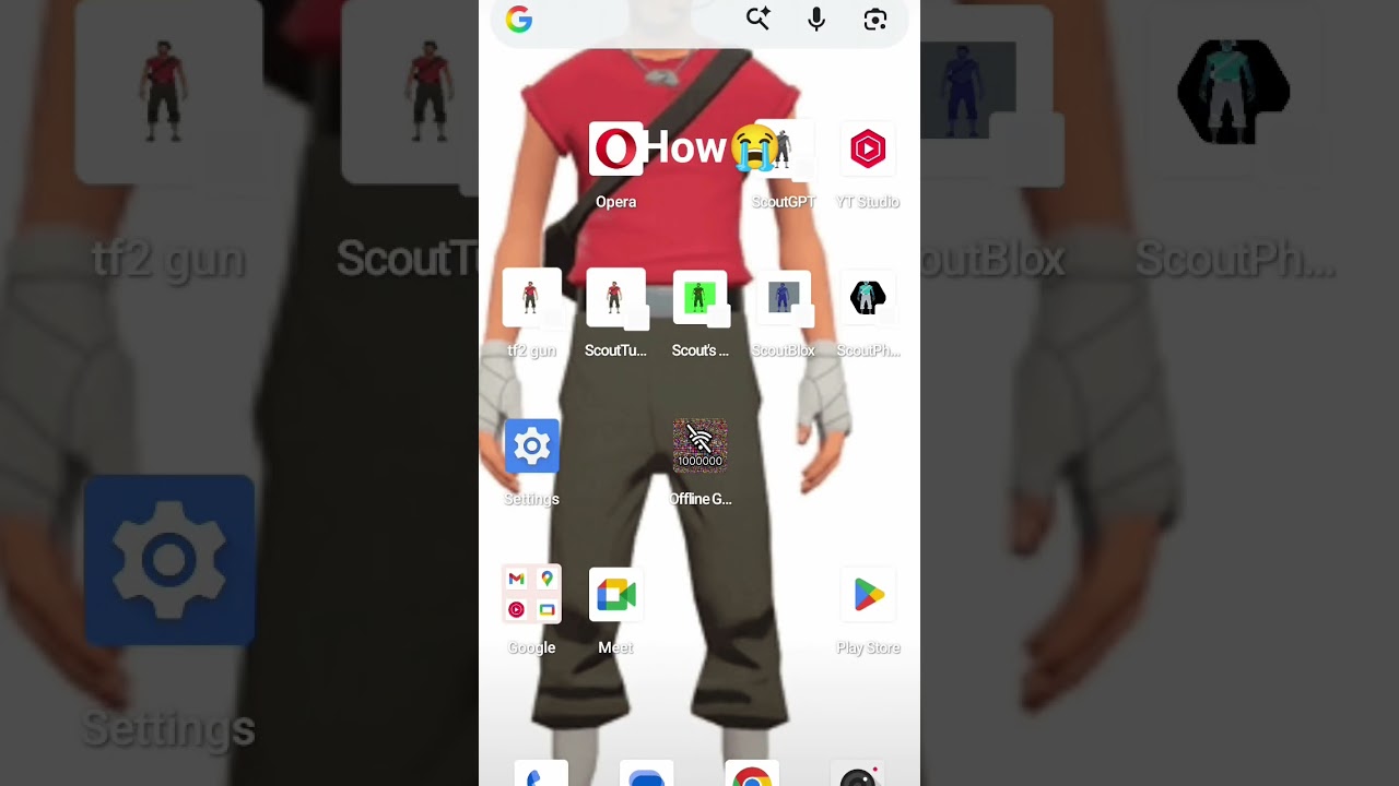 Scout hacked my phone 😭