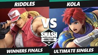 SWT NA East RF Winners Finals - Riddles (Terry) Vs. Kola (Roy) Smash Ultimate Tournament