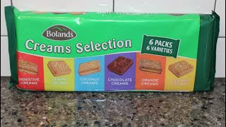 Bolands Creams Selection: Digestive, Lemon, Coconut, Chocolate, Orange & Custard Creams Review