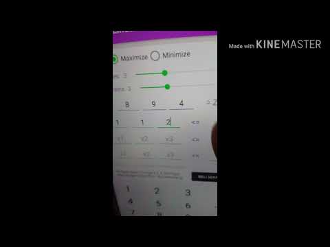 Penyelesaian masalah Program Linear dgn aplikasi berbsis Android. (Mater kuliah 8 Mei 2020)