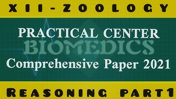 XII-Zoology | PC_Comprehensive Paper 2021 REASONING Solution | Part 1